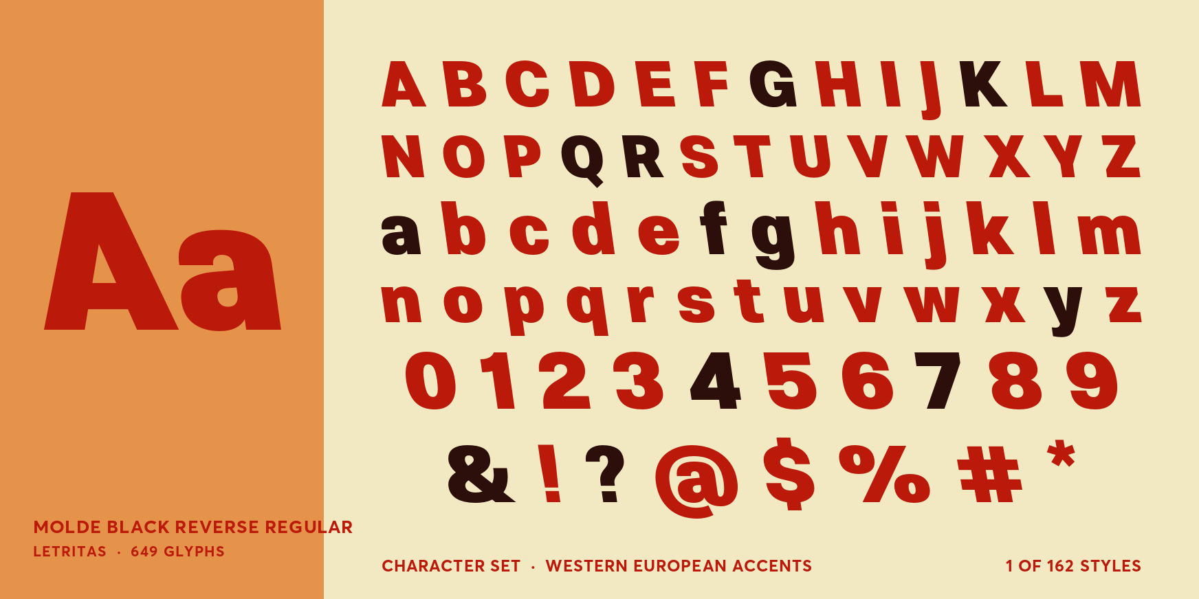 Molde Black Reverse Regular Font Poster #4