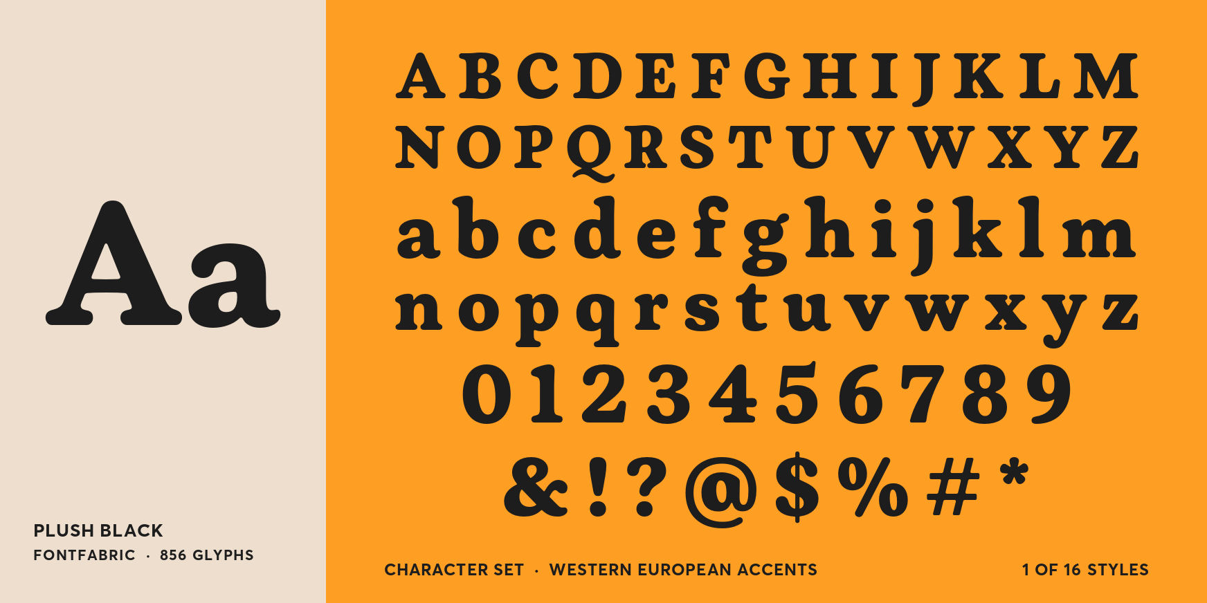 Plush Black Font Poster #4