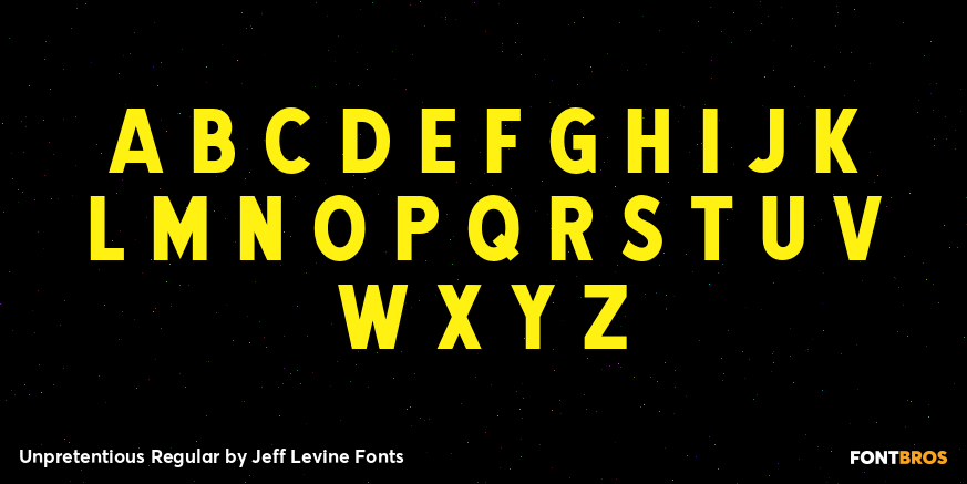 Unpretentious Regular Font Poster #3