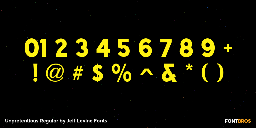 Unpretentious Regular Font Poster #4