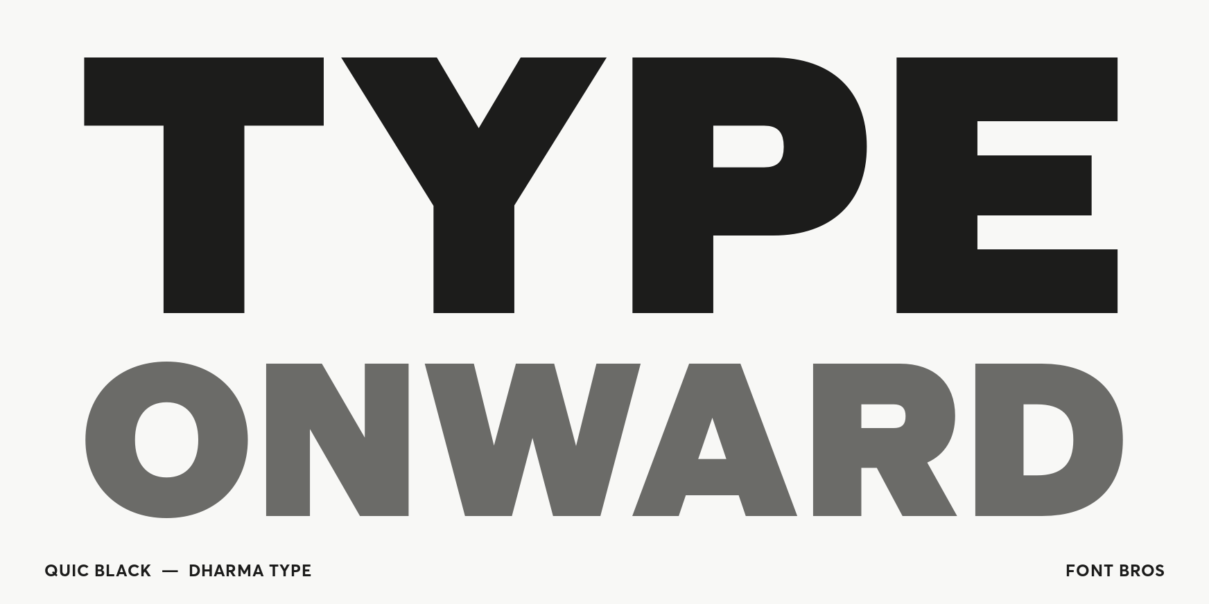 Quic Black Font Poster #2