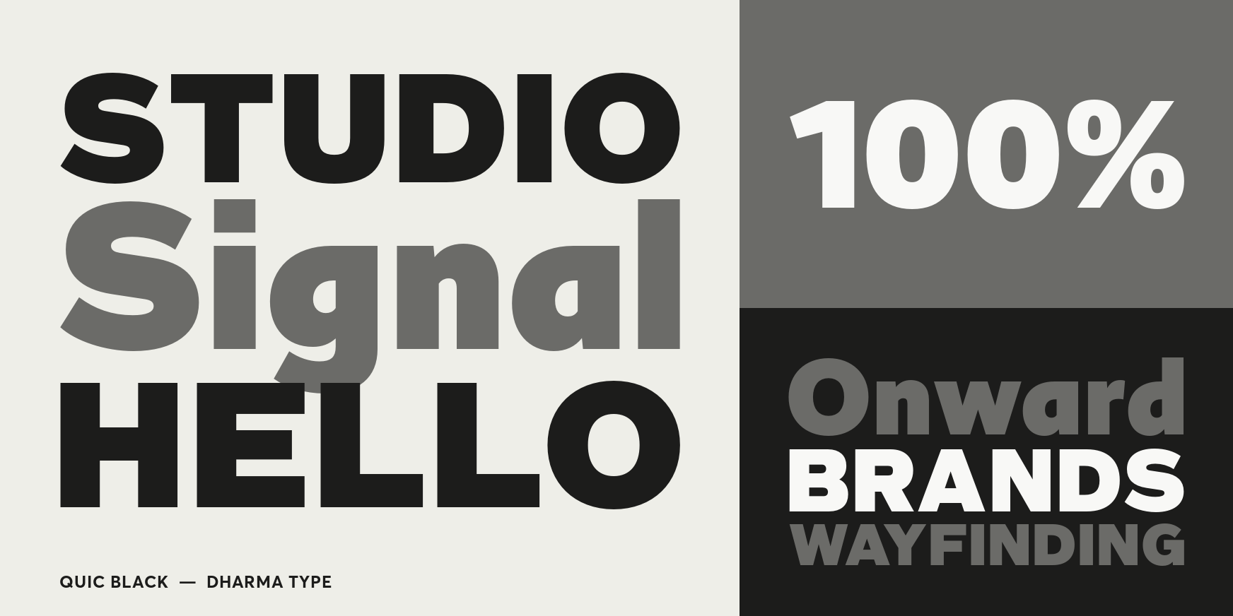 Quic Black Font Poster #3