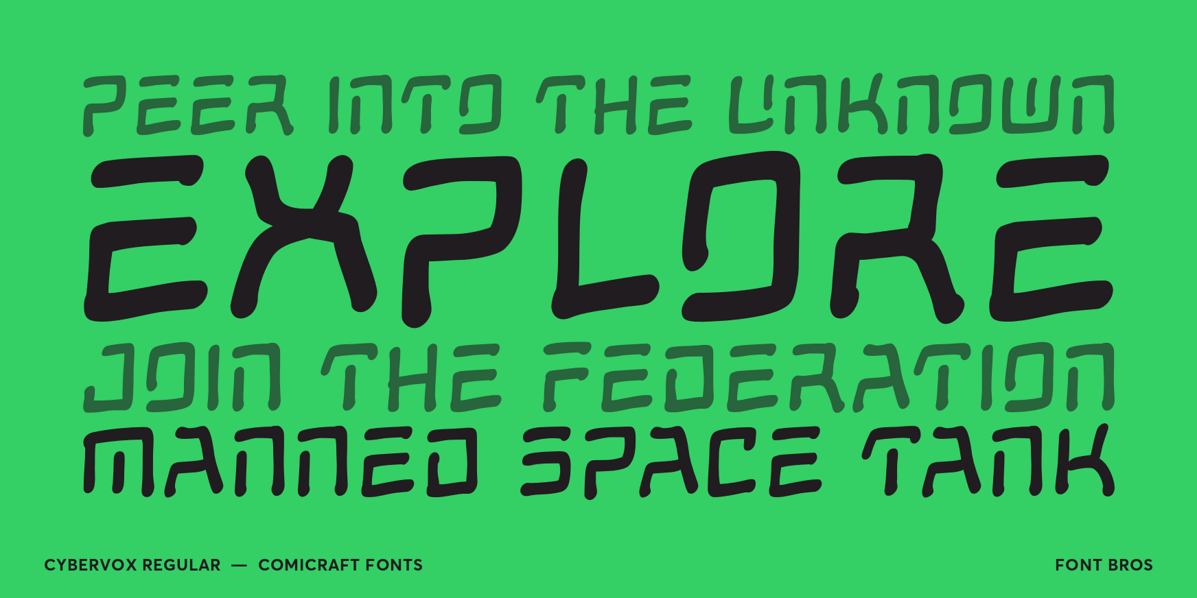 Cybervox Regular Font Poster #2