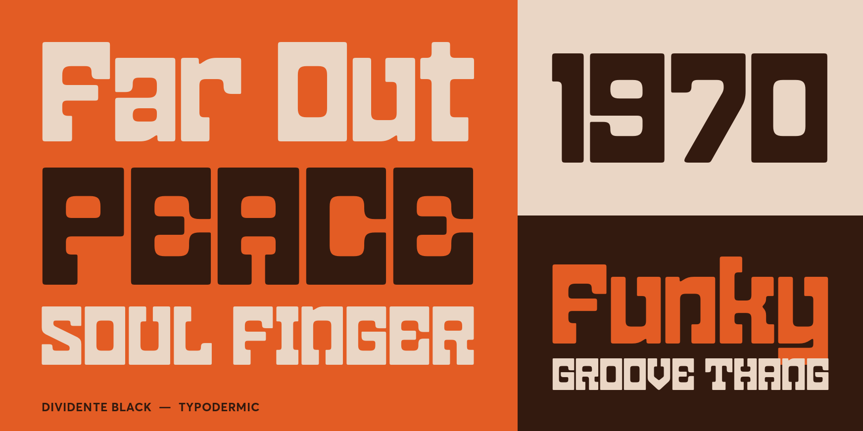 Dividente Black Font Poster #3
