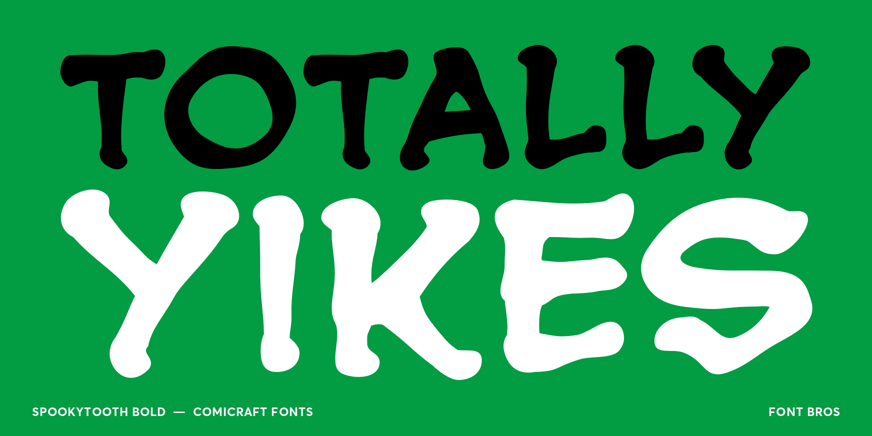 Spookytooth Bold Font Poster #2