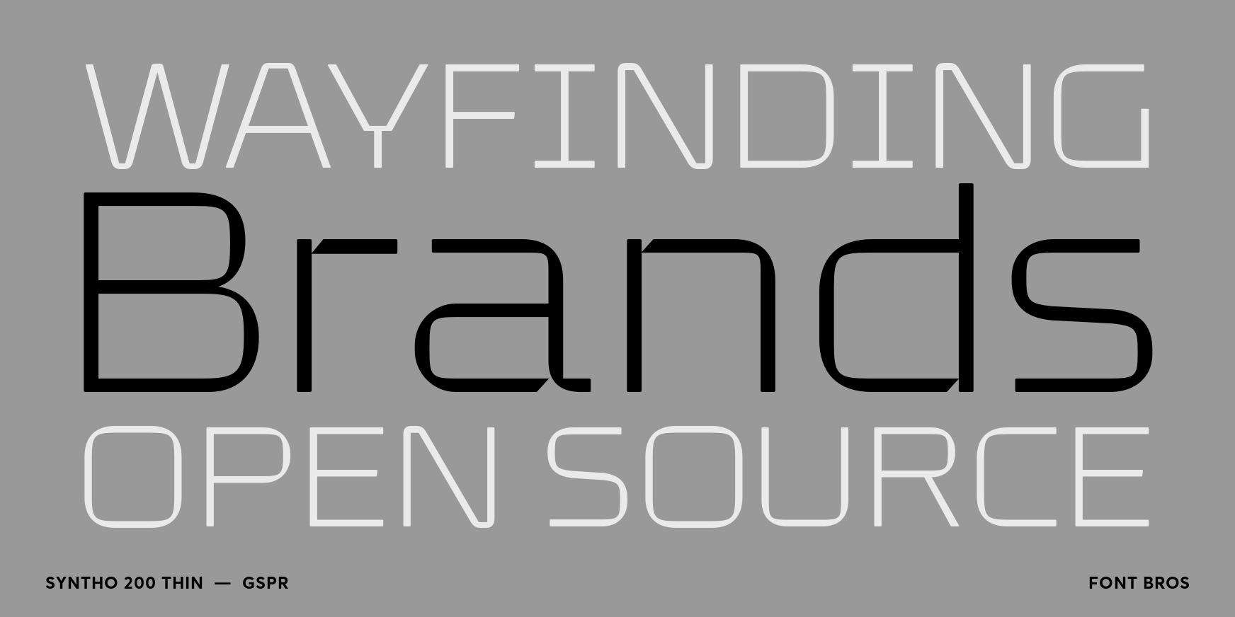 Syntho 200 Thin Font Poster #2