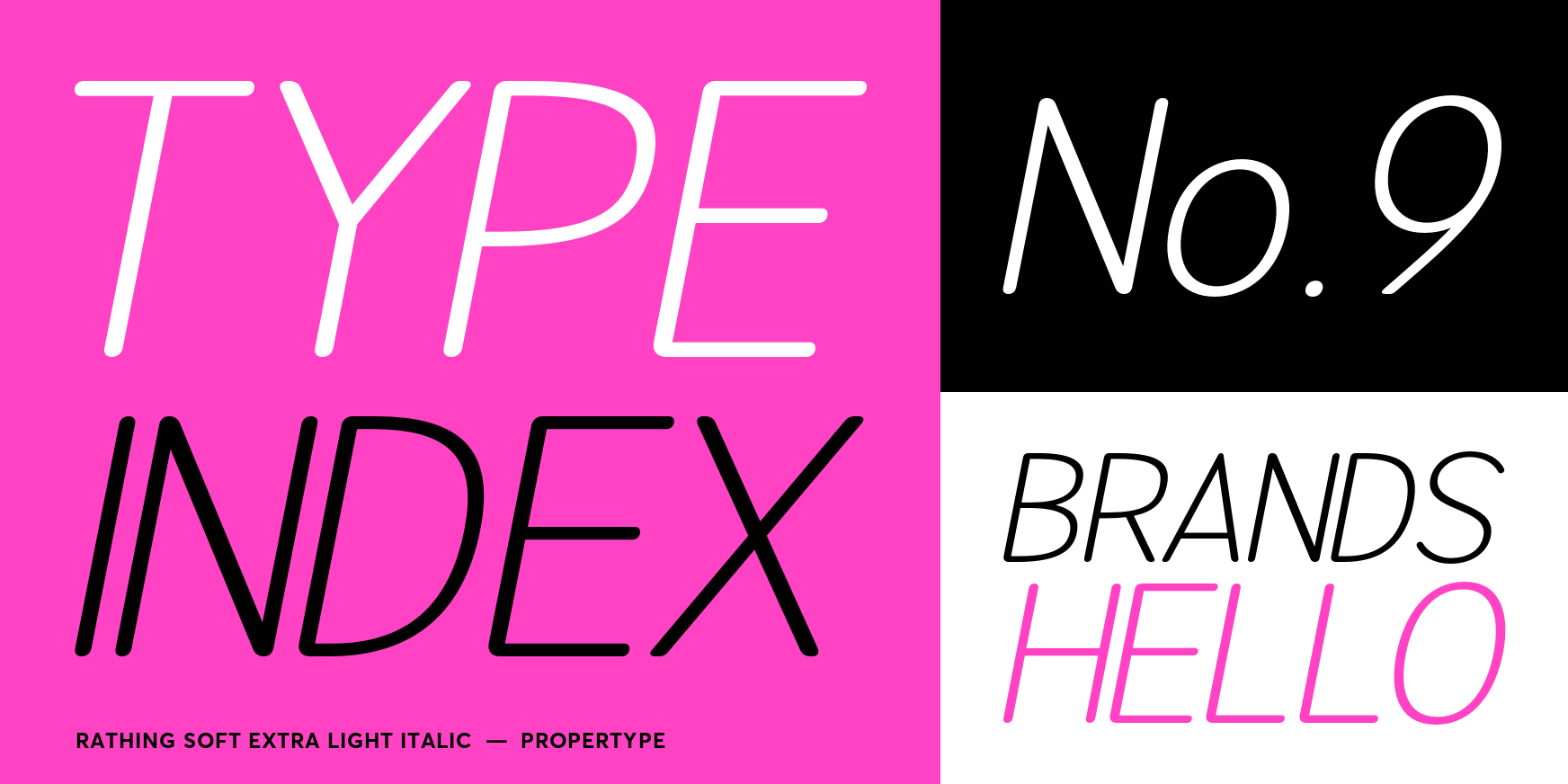 Rathing Soft Extra Light Italic Font Poster #3