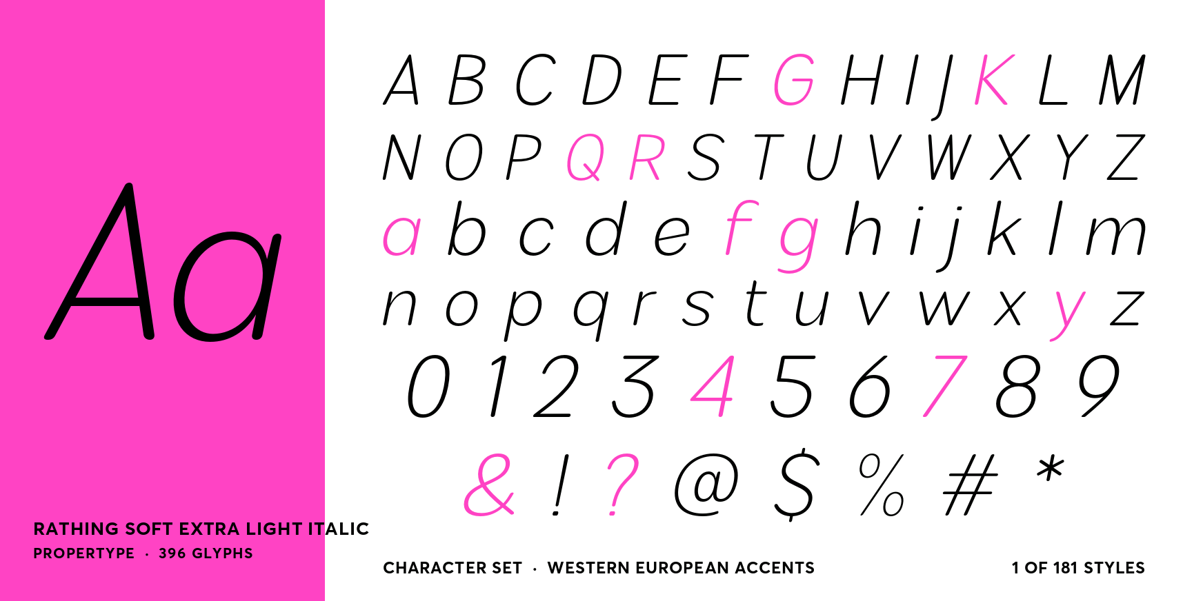 Rathing Soft Extra Light Italic Font Poster #4