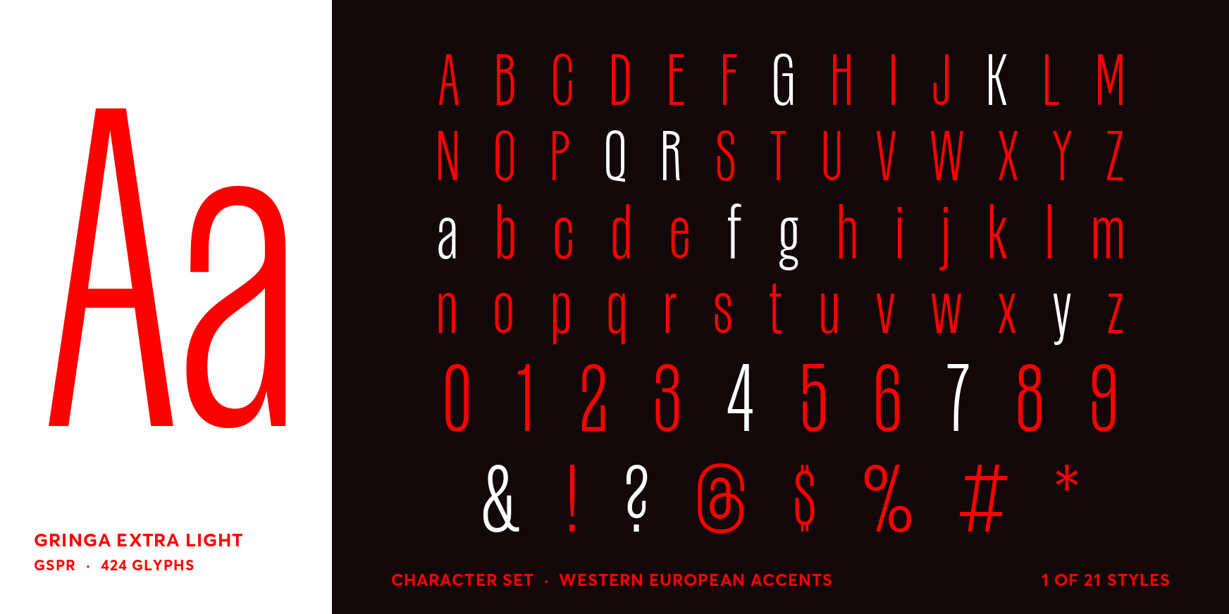 Gringa Extra Light Font Poster #4