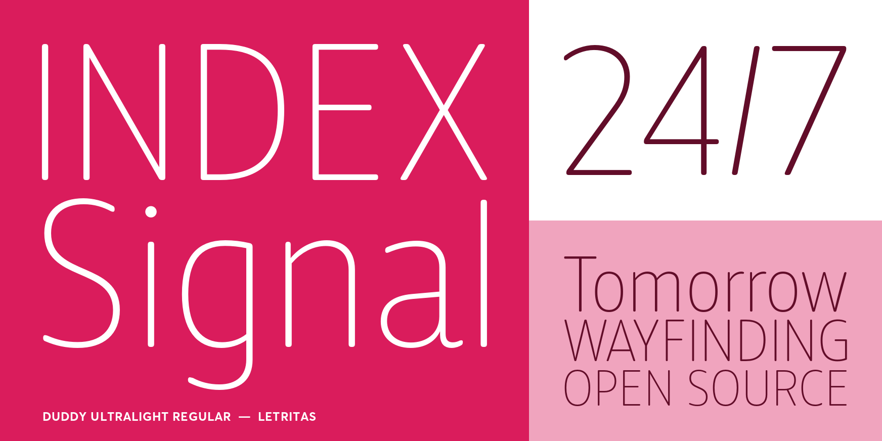 Duddy UltraLight Regular Font Poster #3
