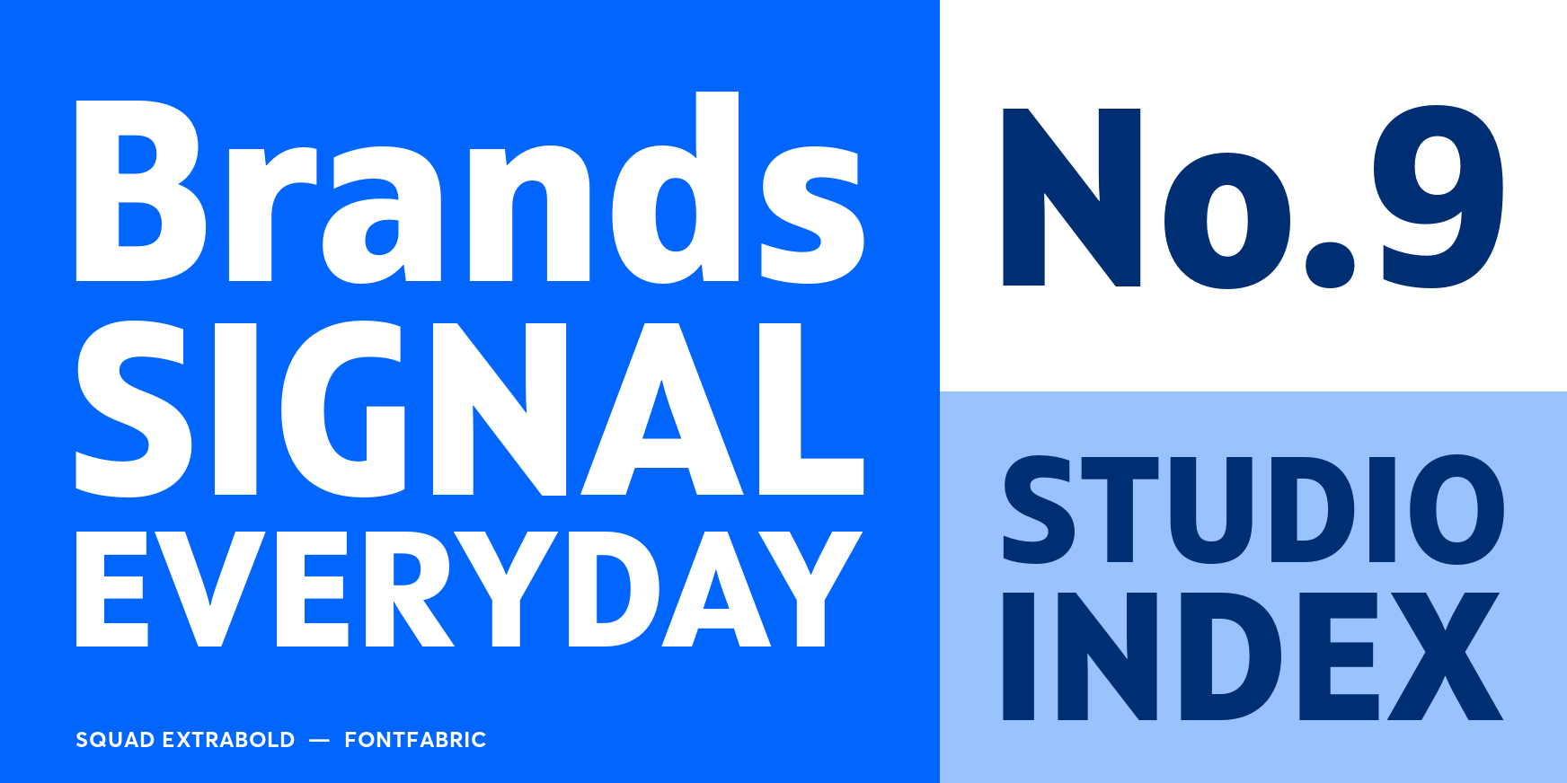 Squad ExtraBold Font Poster #3