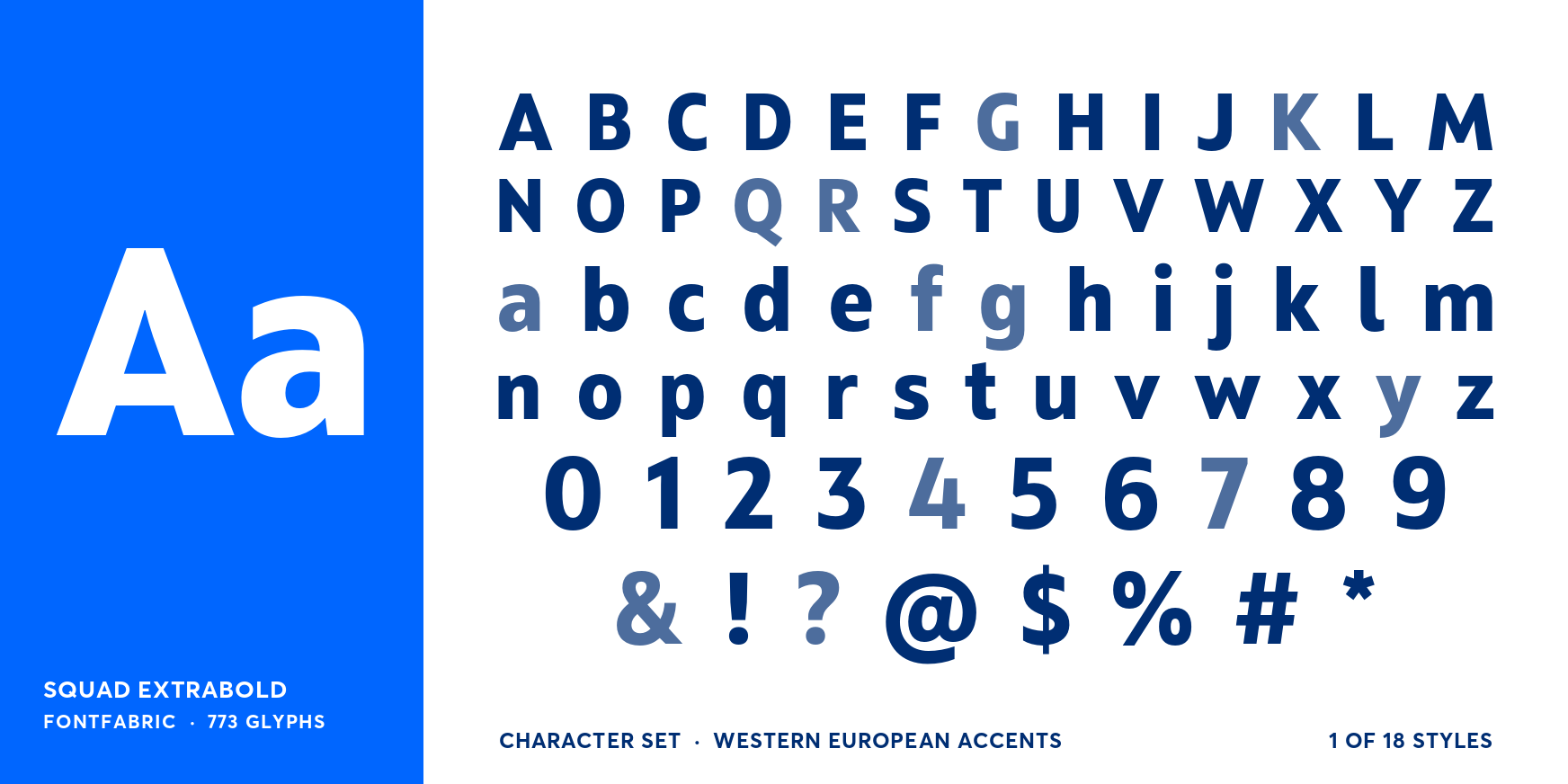 Squad ExtraBold Font Poster #4