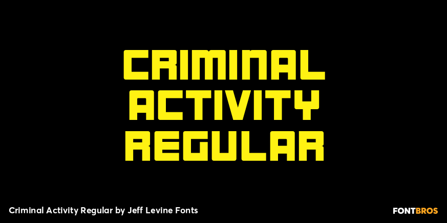 Criminal Activity Regular Thumbnail #1