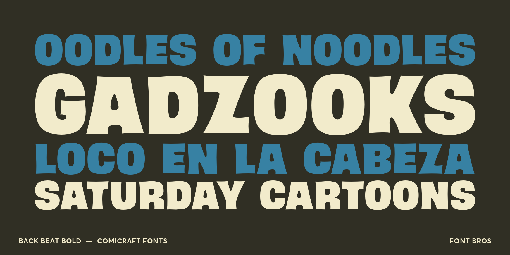 Back Beat Bold Font Poster #2