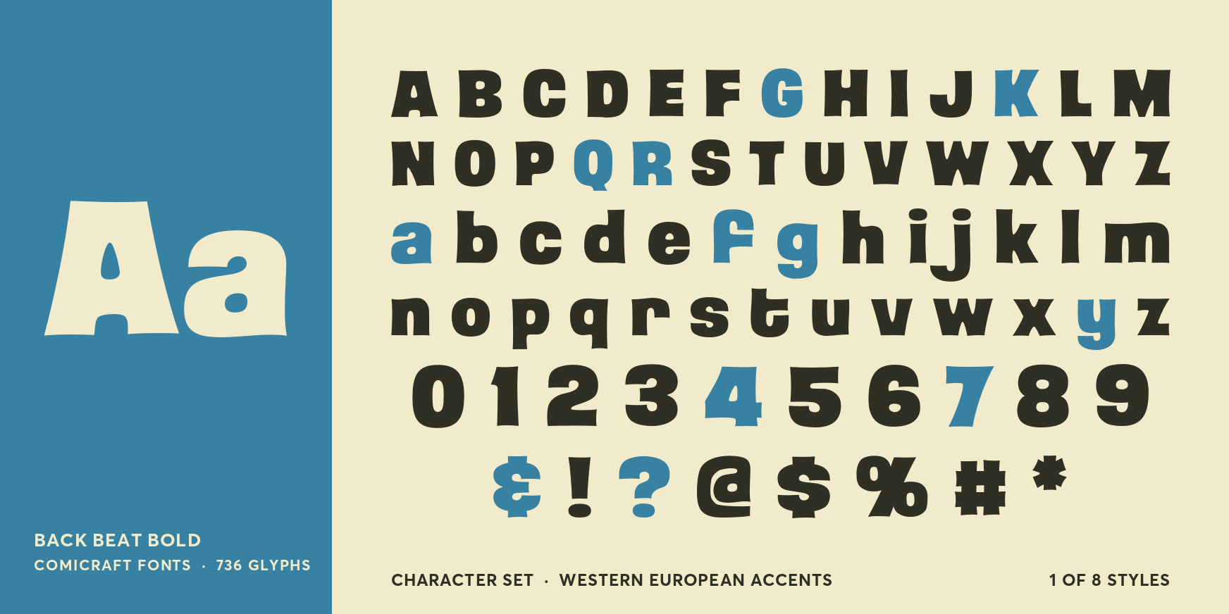 Back Beat Bold Font Poster #4