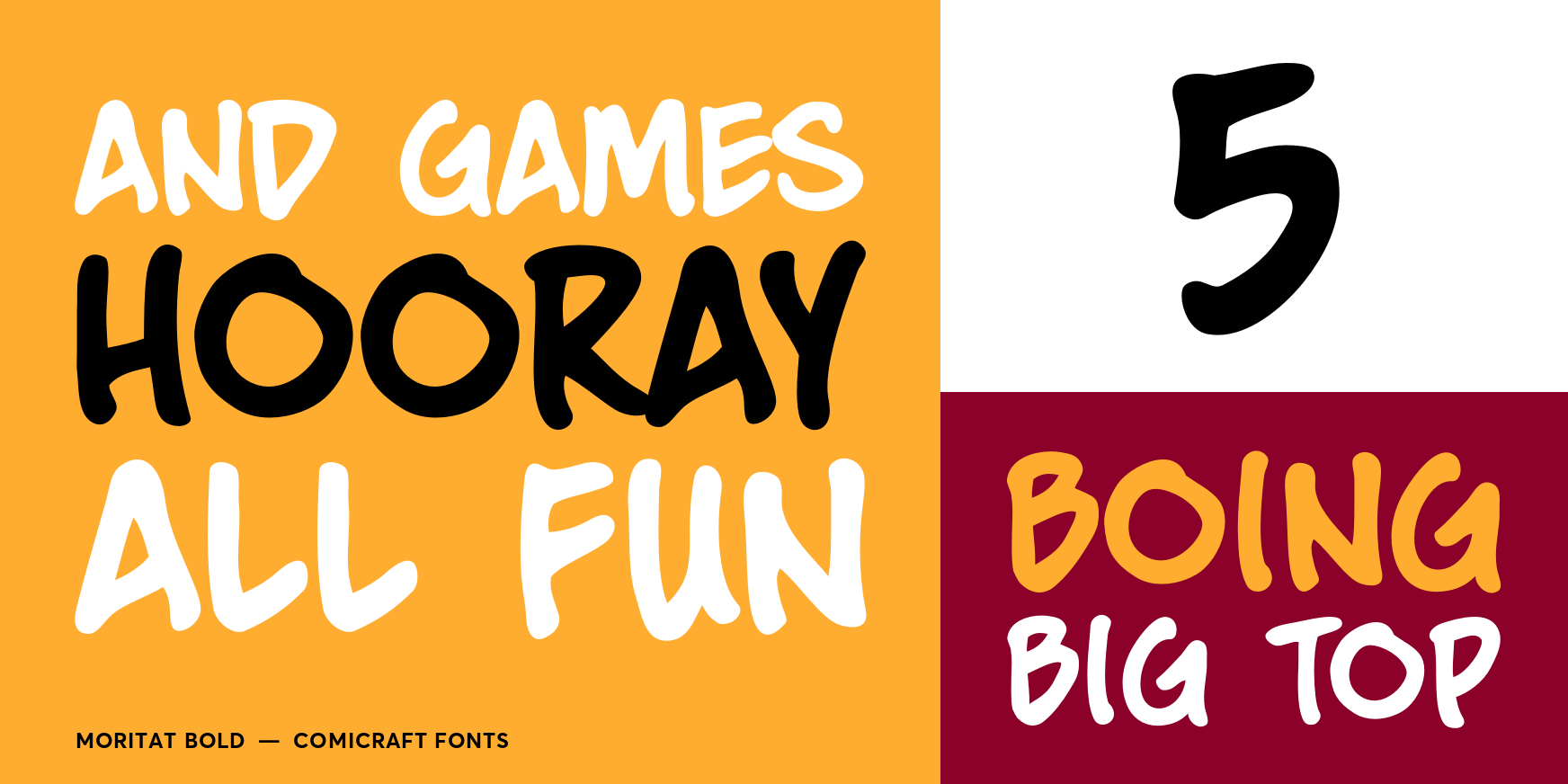 Moritat Bold Font Poster #3