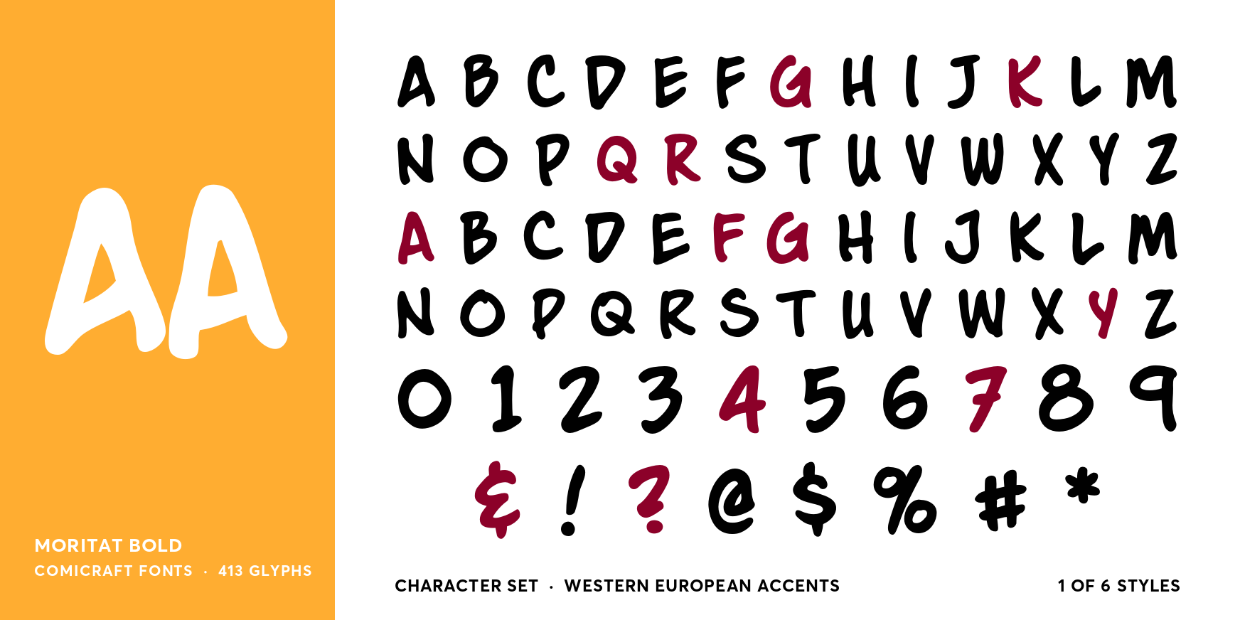 Moritat Bold Font Poster #4