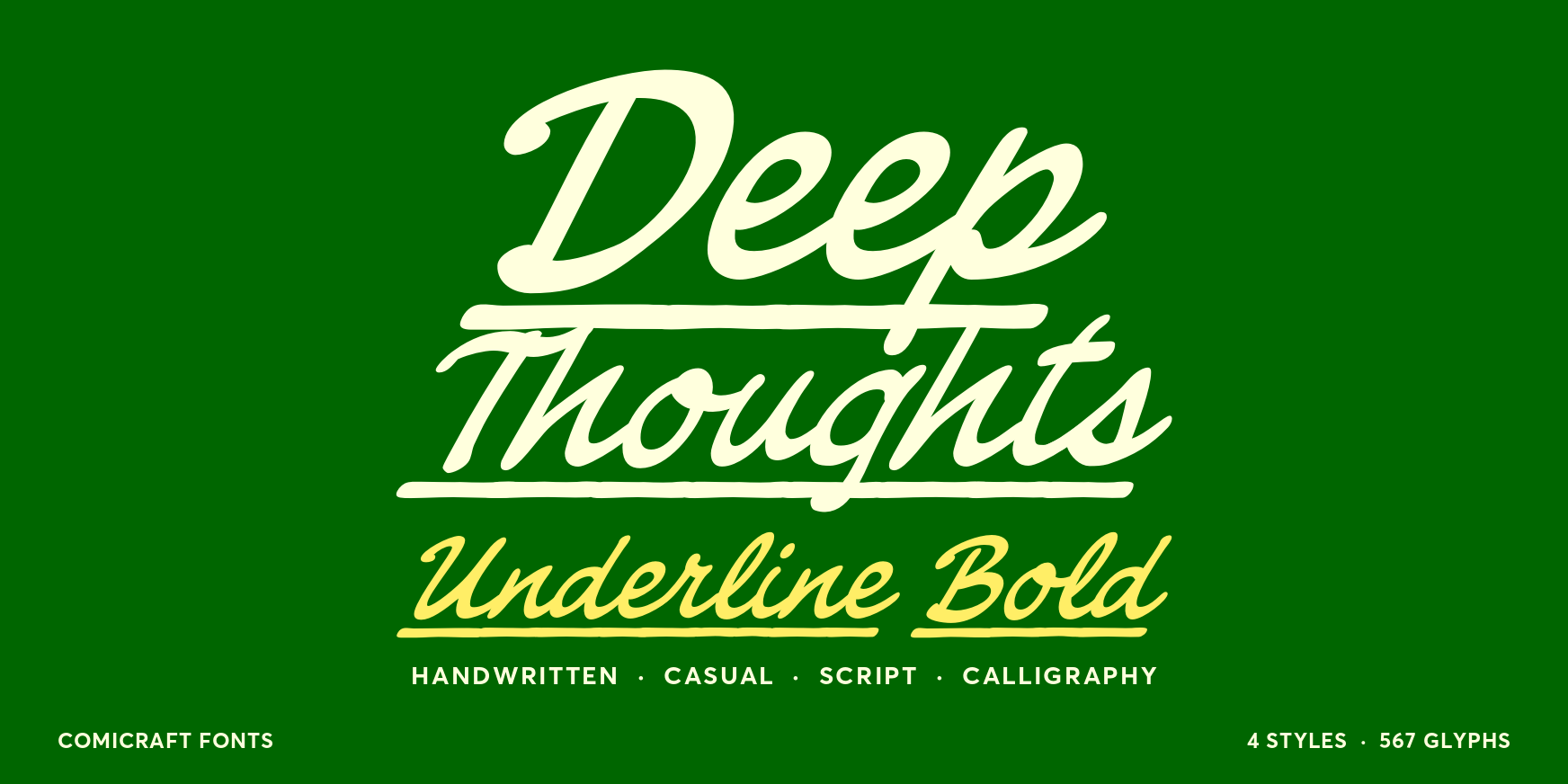 Deep Thoughts Underline Bold Thumbnail #1