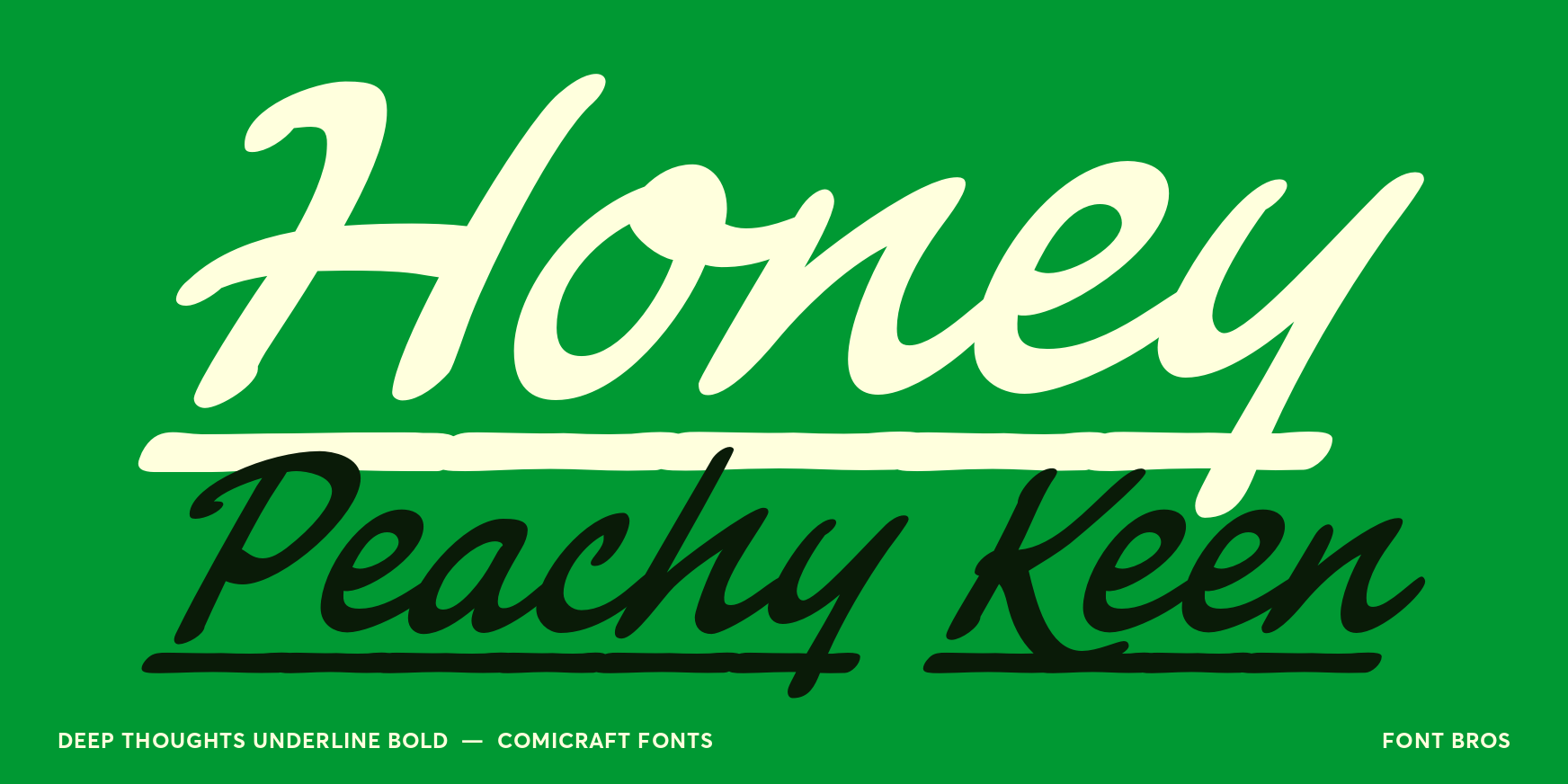 Deep Thoughts Underline Bold Font Poster #2