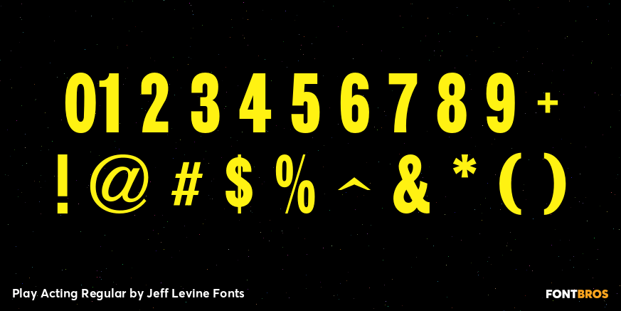 Play Acting Regular Font Poster #4