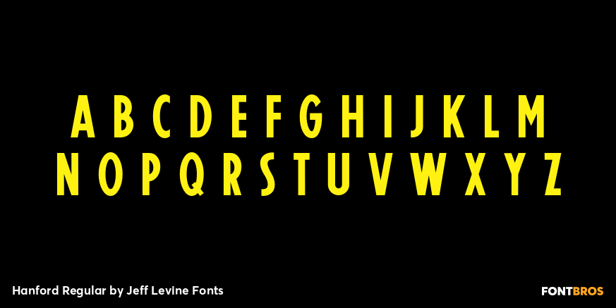 Hanford Regular Font Poster #3