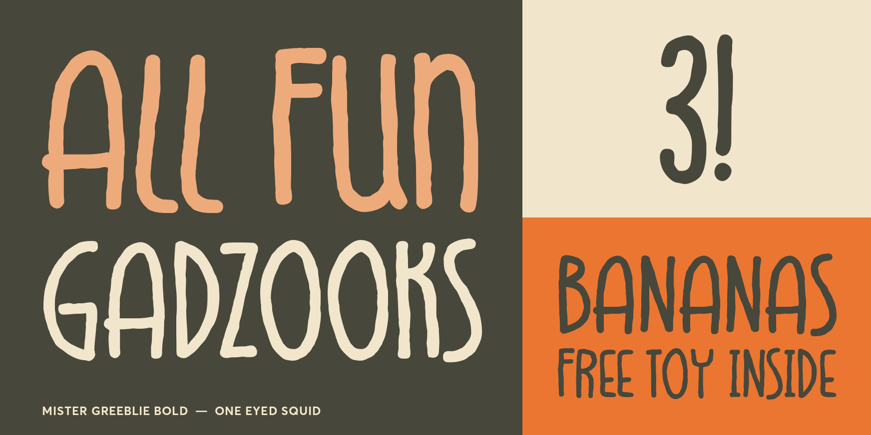 Mister Greeblie Bold Font Poster #3