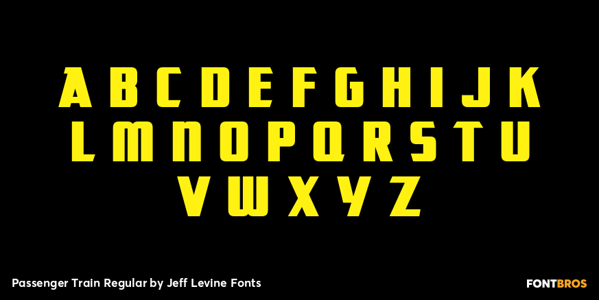 Passenger Train Regular Font Poster #3