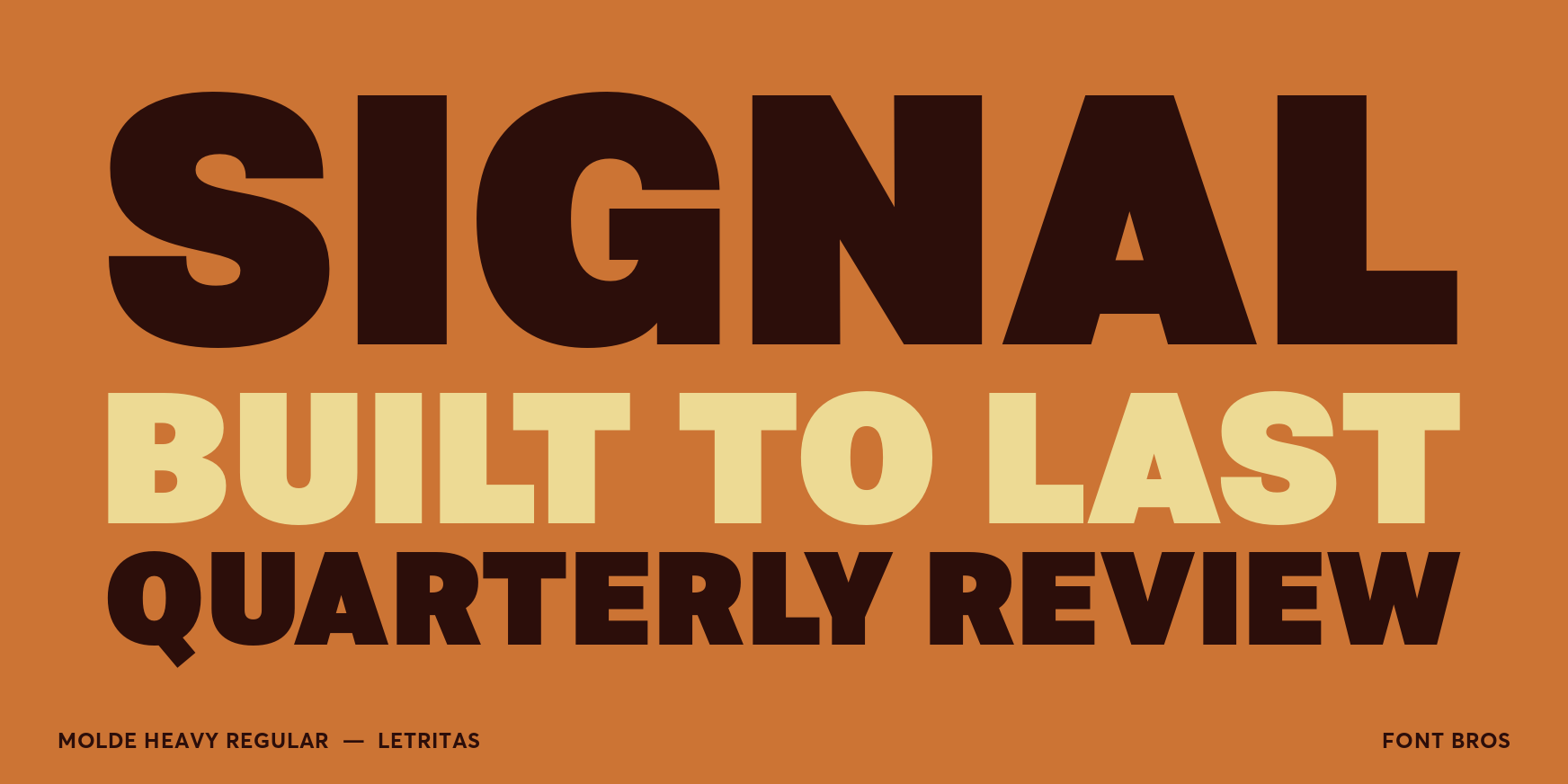 Molde Heavy Regular Font Poster #2