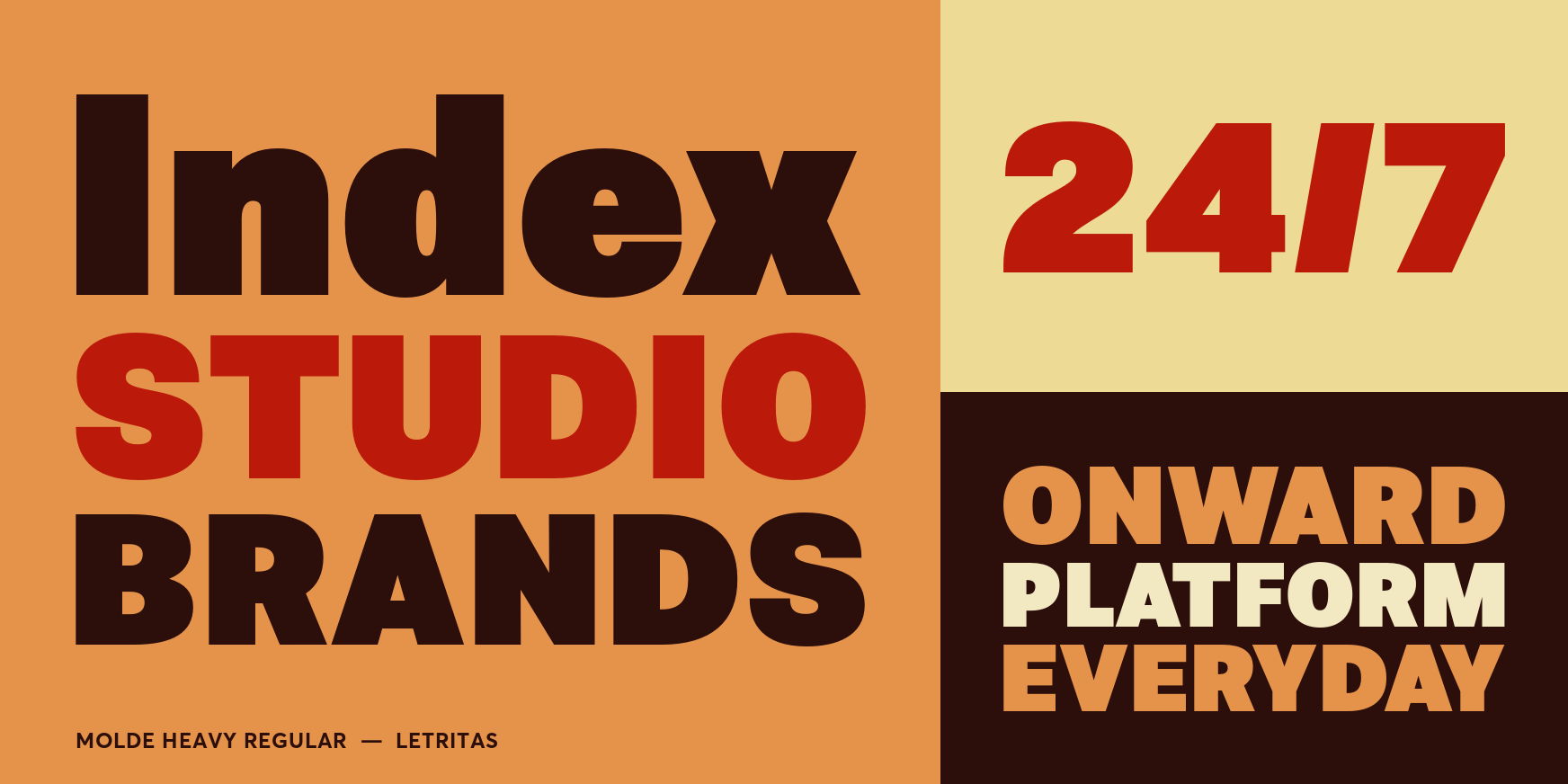 Molde Heavy Regular Font Poster #3