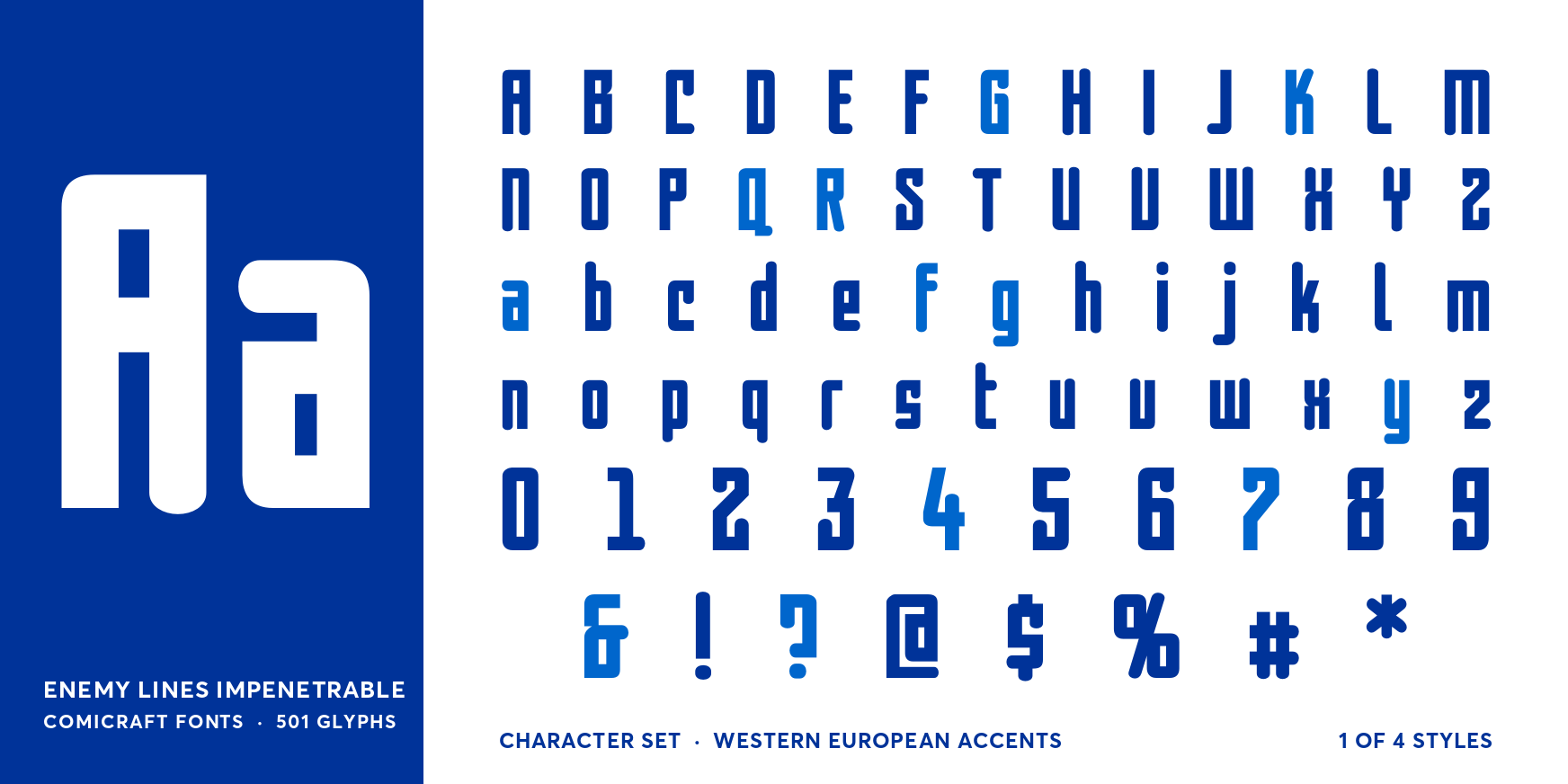 Enemy Lines Impenetrable Font Poster #4