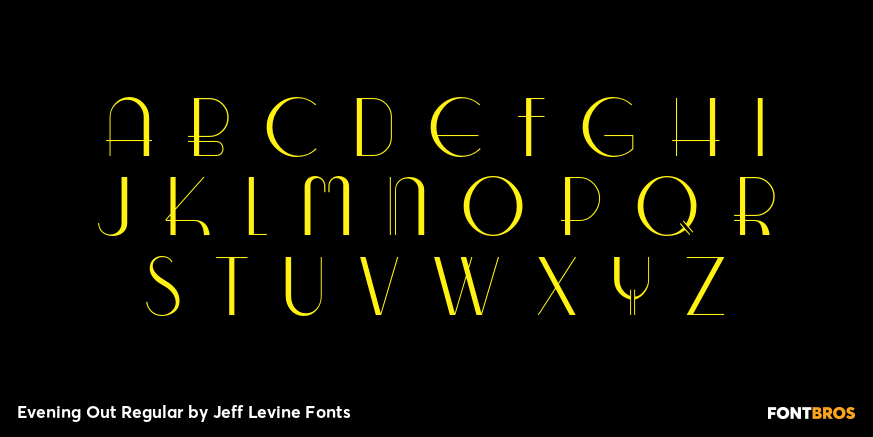 Evening Out Regular Font Poster #2
