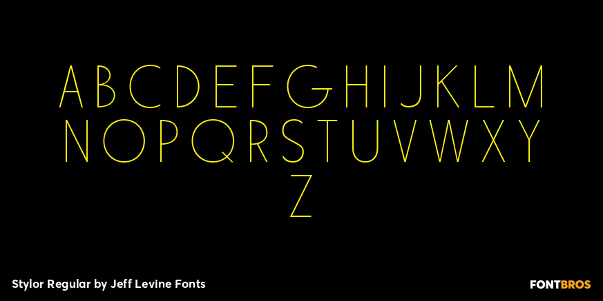 Stylor Regular Font Poster #2