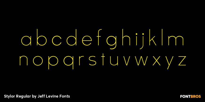 Stylor Regular Font Poster #3