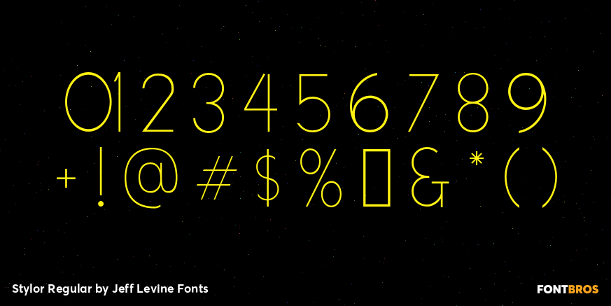 Stylor Regular Font Poster #4