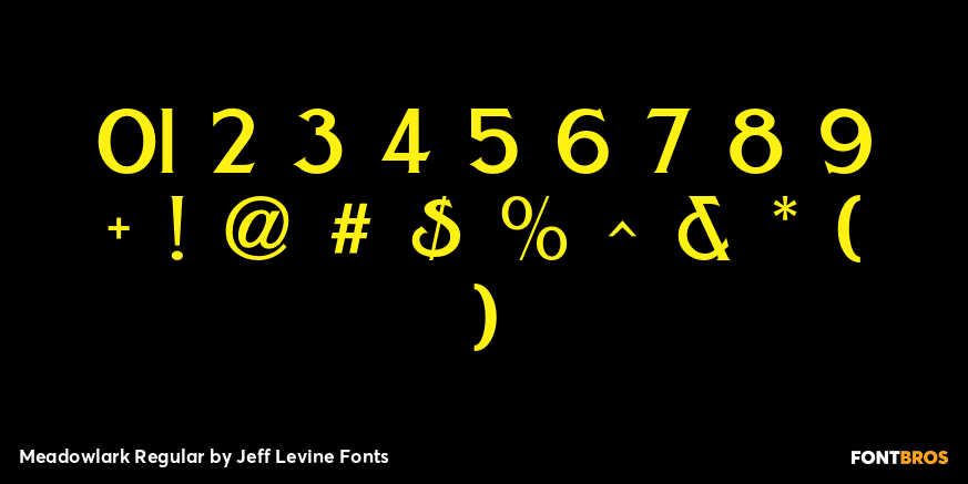 Meadowlark Regular Font Poster #4
