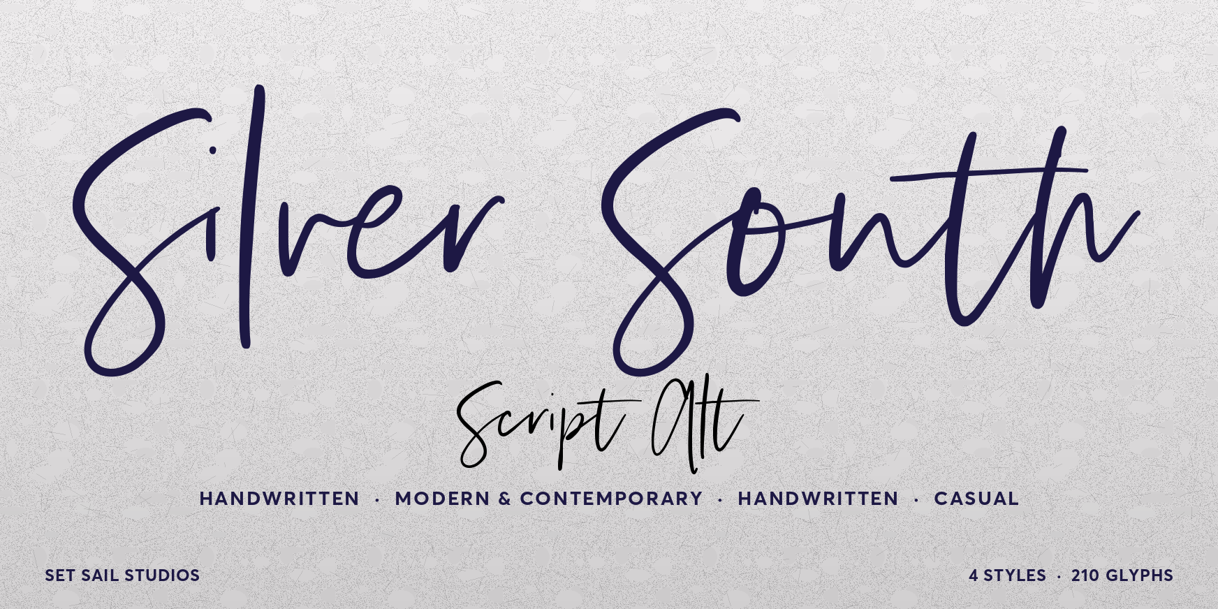 Silver South Script Alt Thumbnail #1