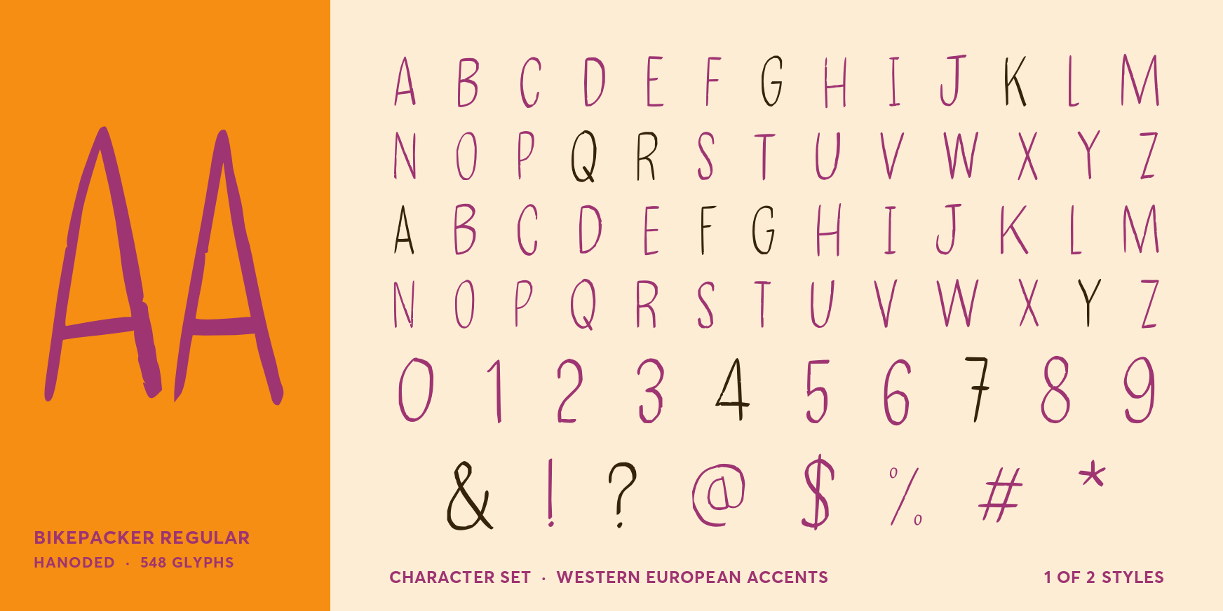 Bikepacker Regular Font Poster #4