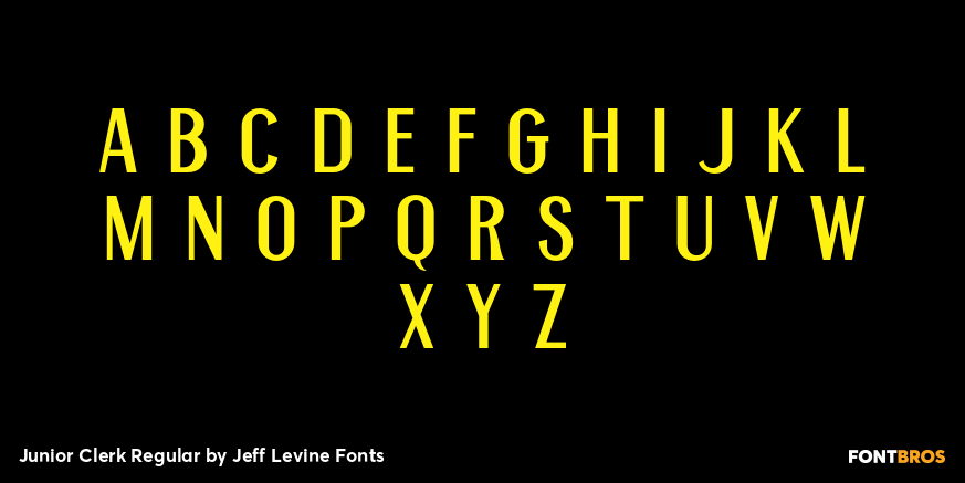 Junior Clerk Regular Font Poster #3
