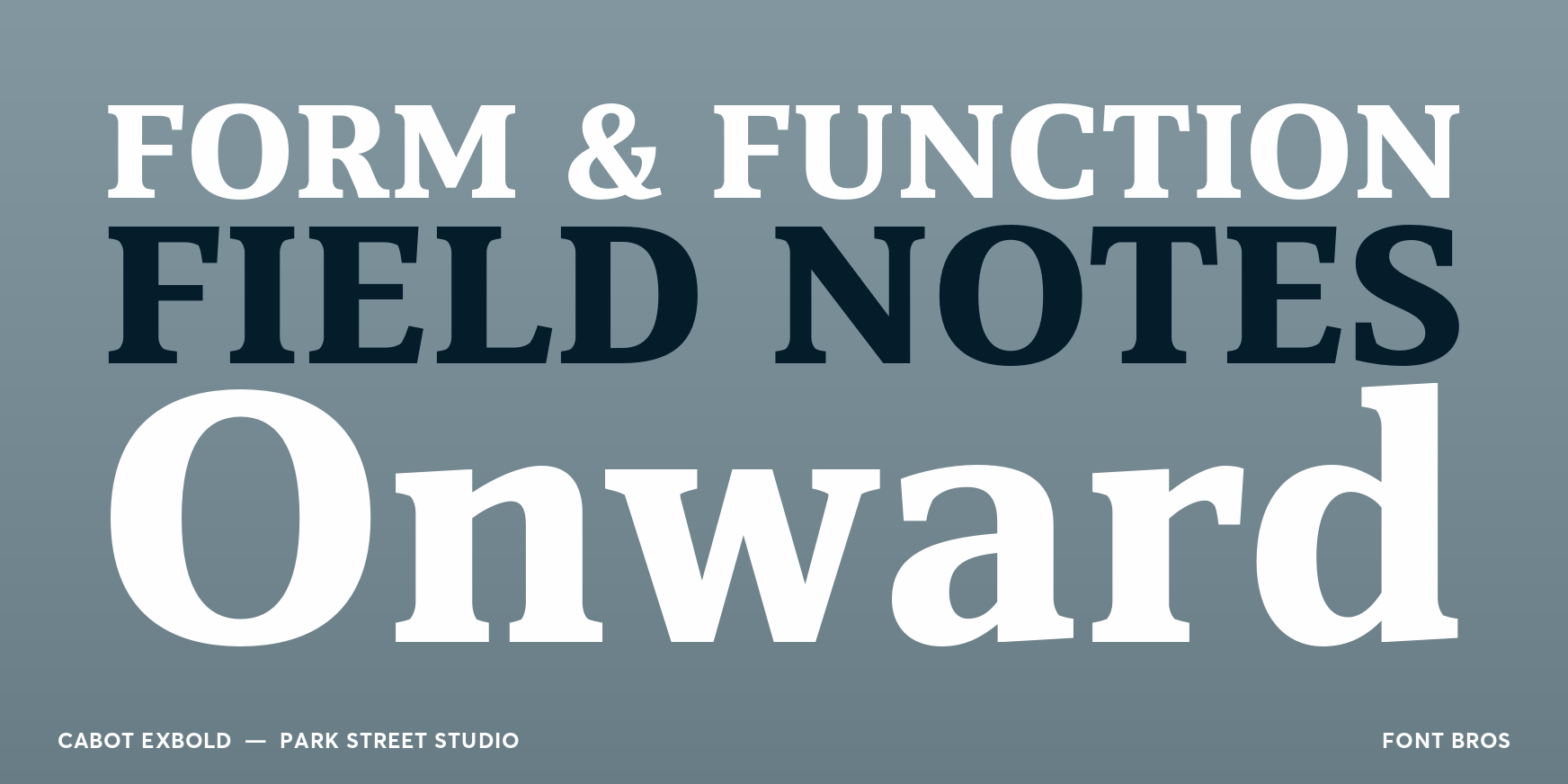 Cabot ExBold Font Poster #2