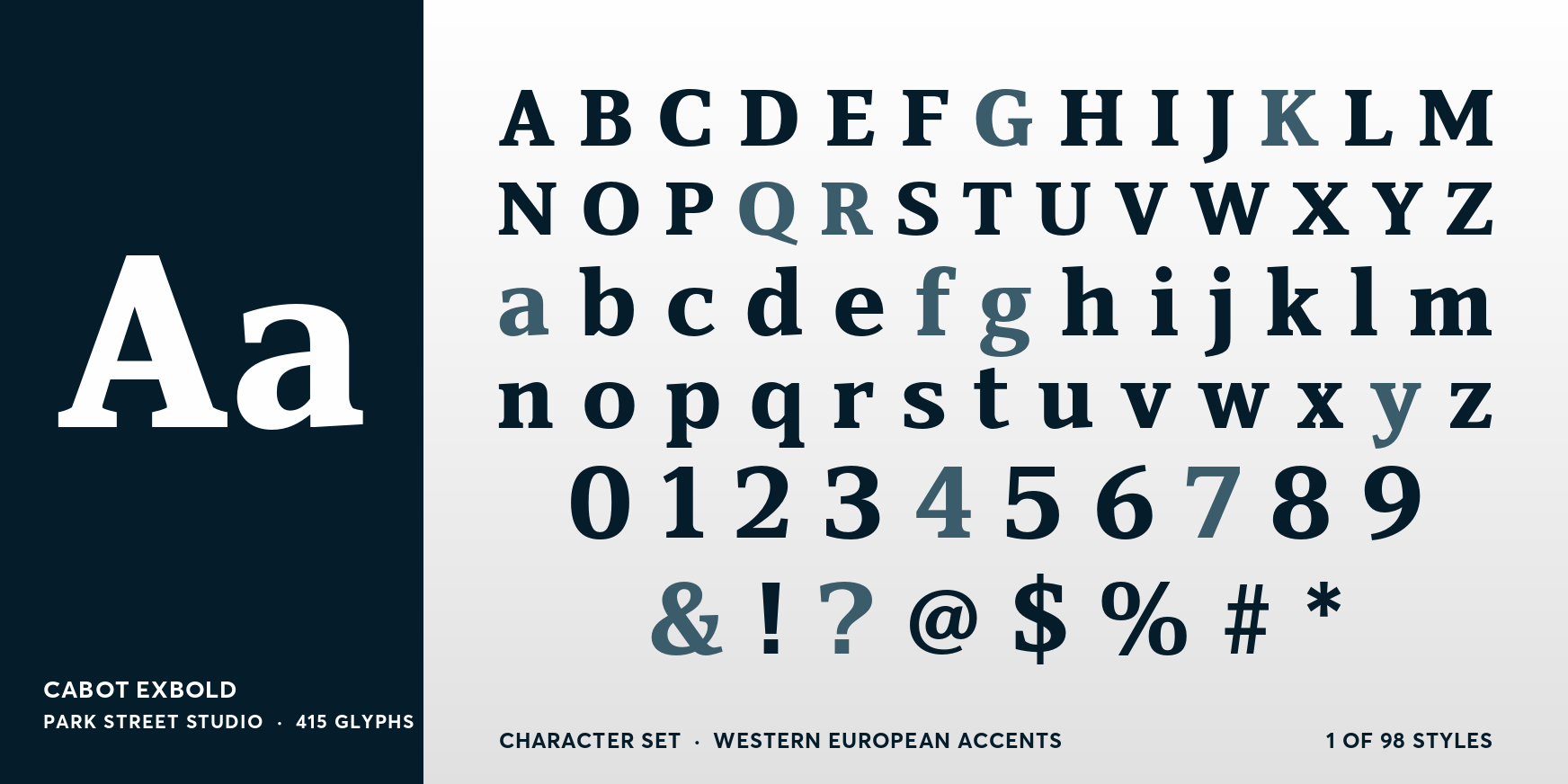 Cabot ExBold Font Poster #4