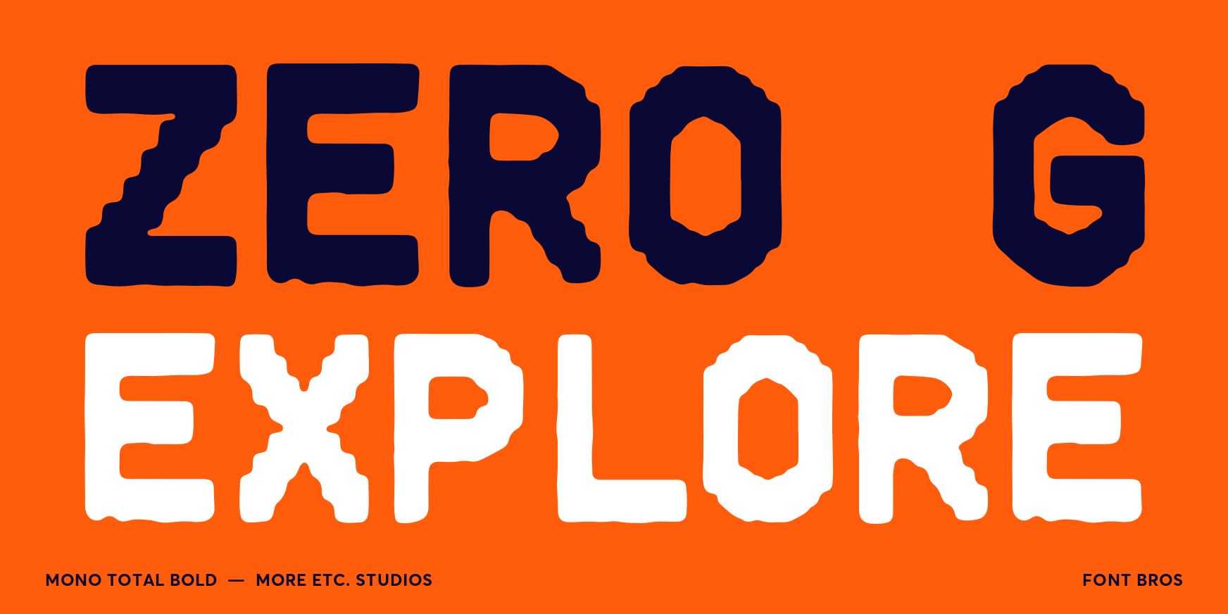 Mono Total Bold Font Poster #2
