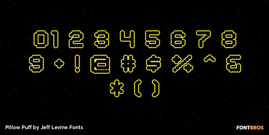Pillow Puff Font Poster #4