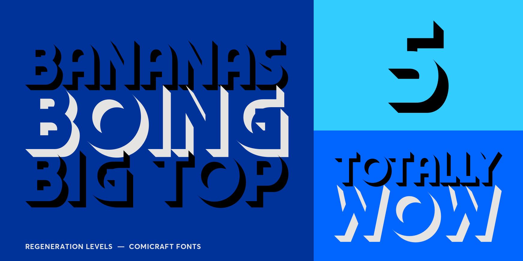 Regeneration Shadow Regular Font Poster #3