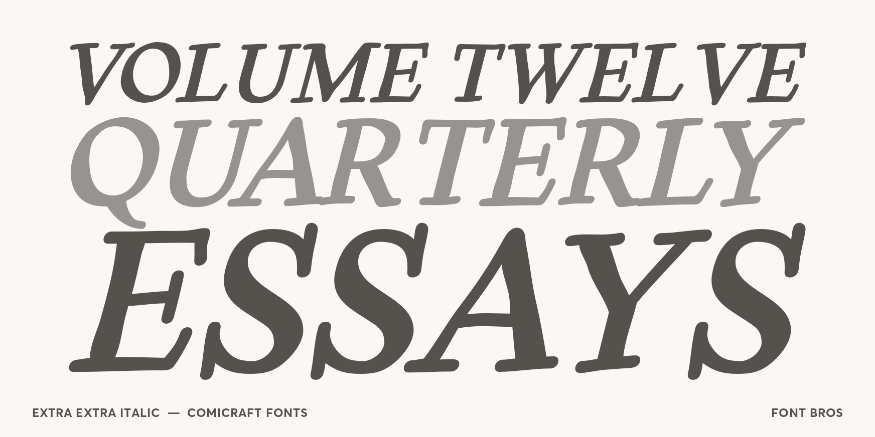 Extra Extra Italic Thumbnail #2