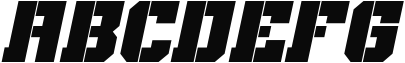 Bomburst Condensed Black Oblique Sample
