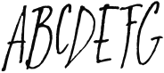Paradise Lost Italic Sample