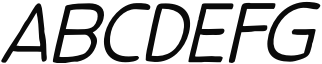 Flying Saucer Italic Sample