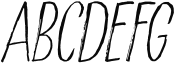 Scratch Up Light Italic Sample