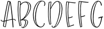 Roseroot Cottage Font Collection Sans Hollow Sample