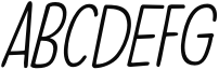 Modern Fantasy Italic Sample